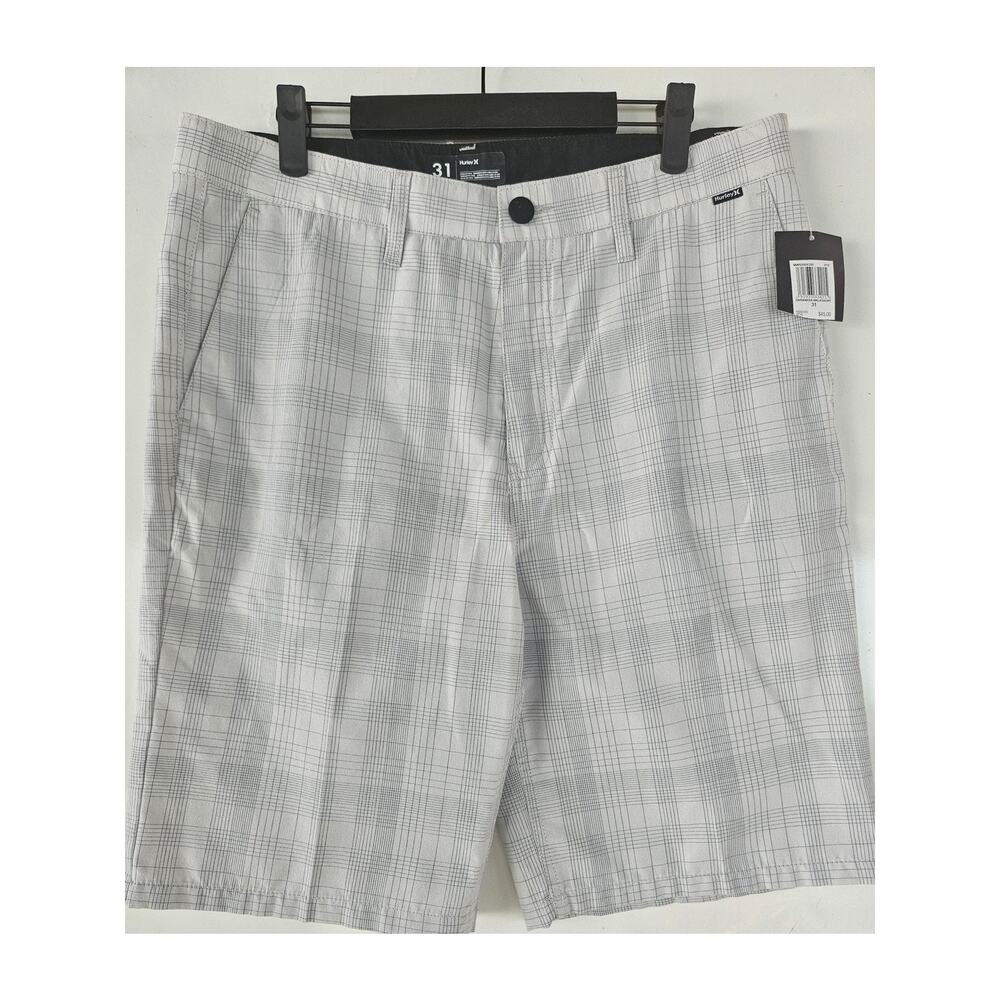 NWT Hurley Board Shorts Men Gray 31W $45 MSRP 9.5Inseam Nice Fabric!